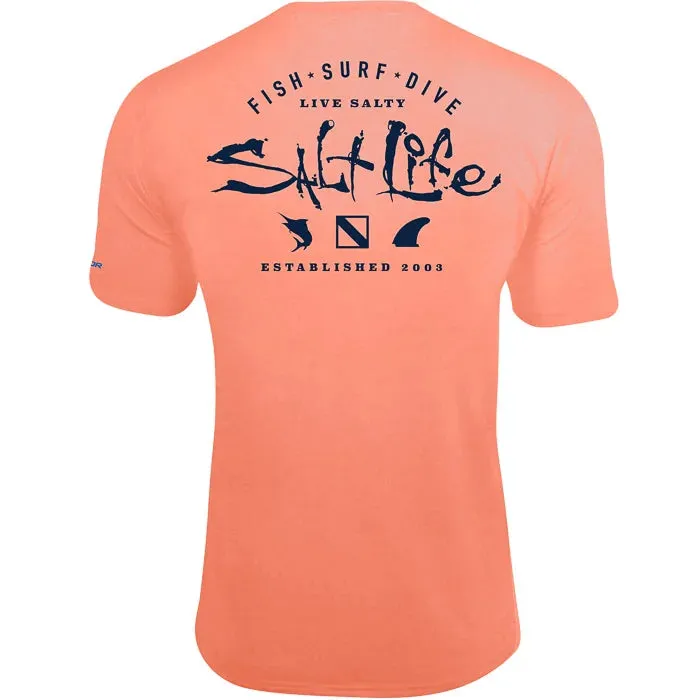 Watermans Trifecta Performance Pocket Tee-  Salmon