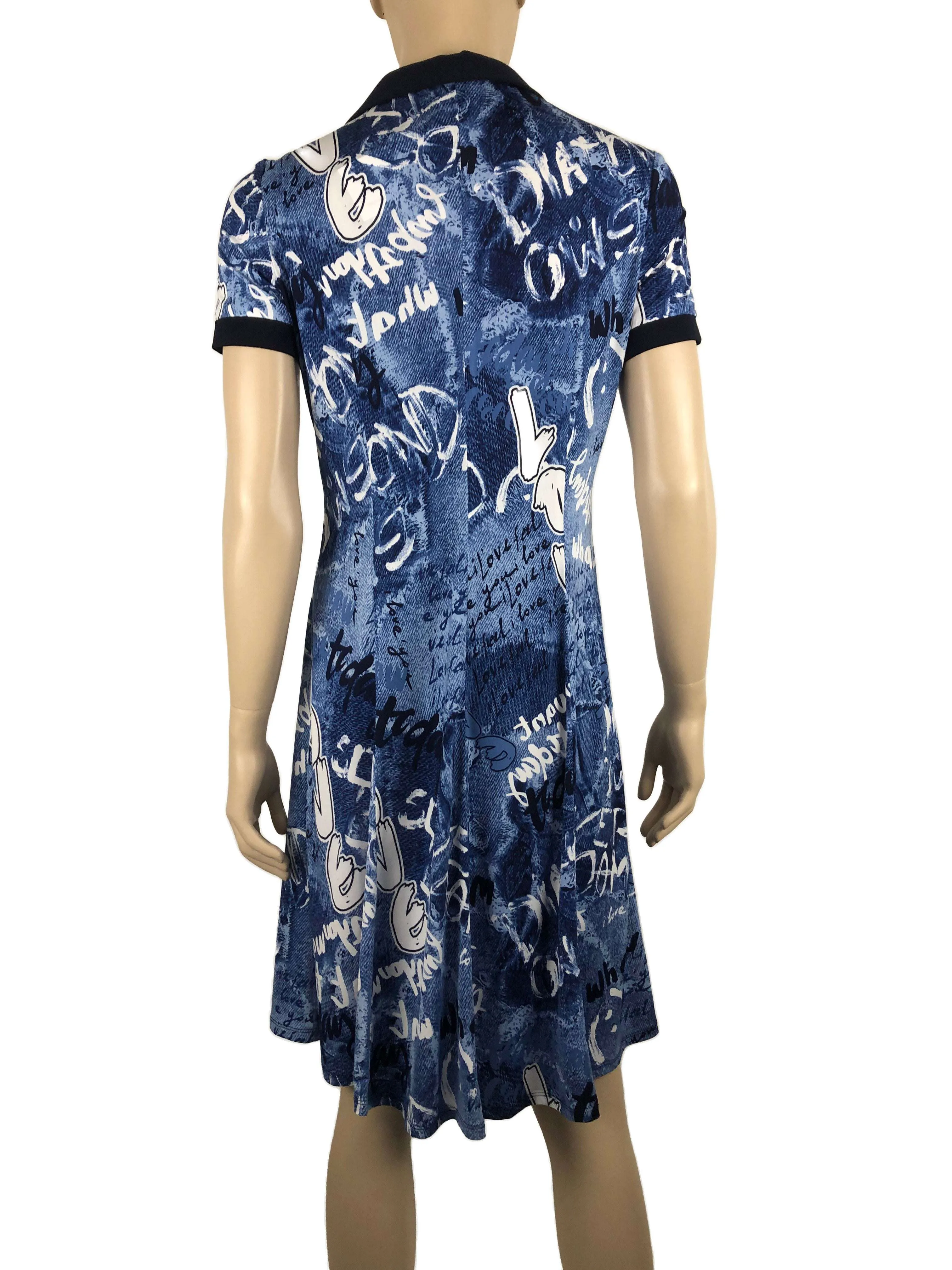 Women's Dress Denim Print XXLarge Size Quality Stretch Fabric Comfort Fit Made in Canada Yvonne Marie Boutiques