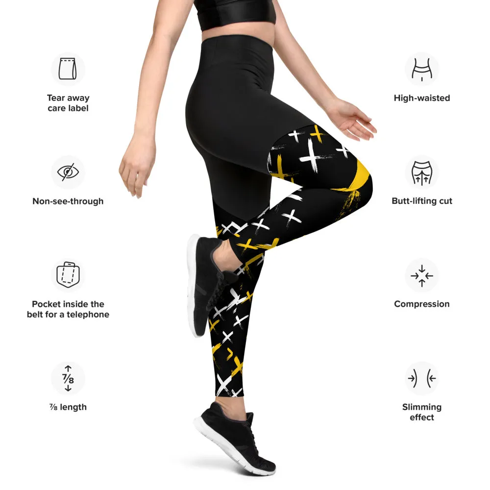 X Marks the Spot Compression Leggings