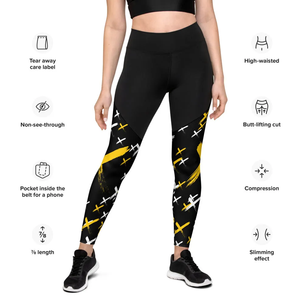 X Marks the Spot Compression Leggings