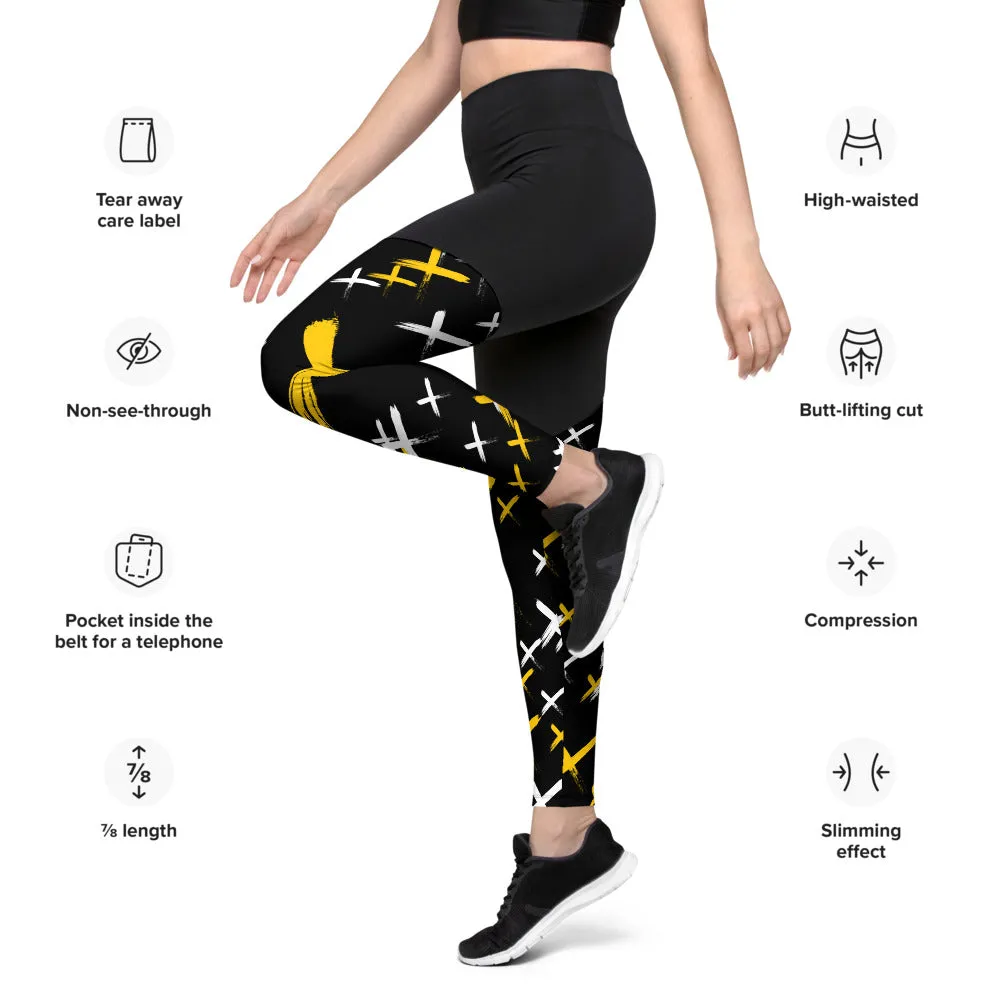 X Marks the Spot Compression Leggings